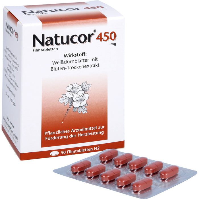 Natucor 450 mg, Filmtbl., 50 pcs. Tablets