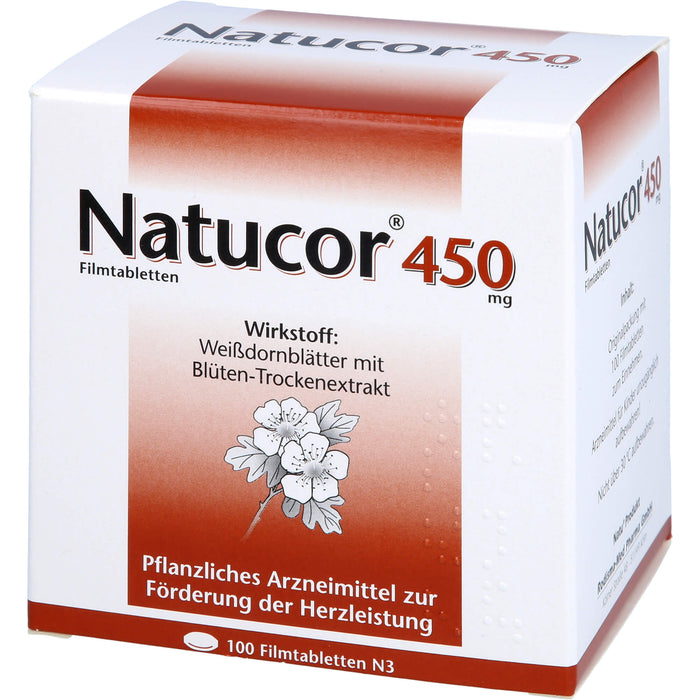 Natucor 450 mg zur Förderung der Herzleistung, 100 pcs. Tablets