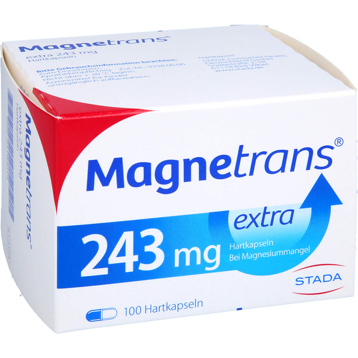 Magnetrans extra 243 mg Hartkapseln bei Magnesiummangel, 100 pc Capsules