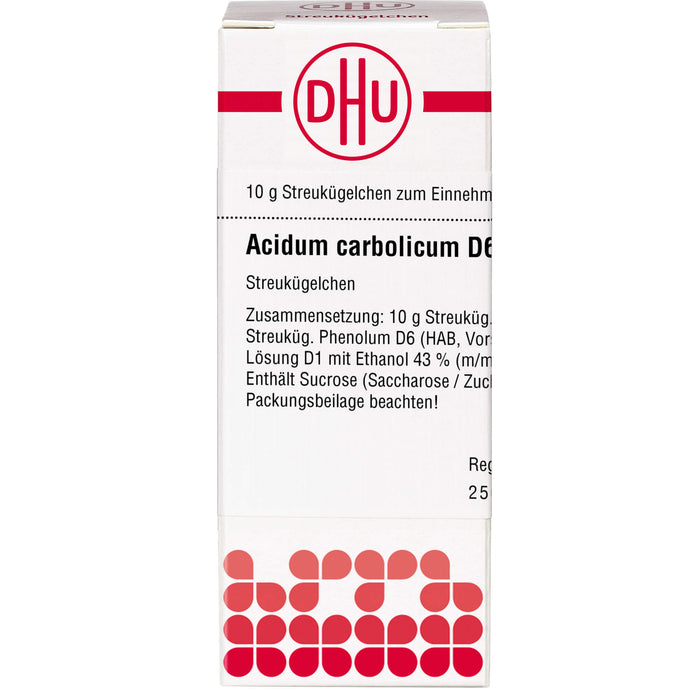 DHU Acidum carbolicum D6 Streukügelchen, 10 g Globuli