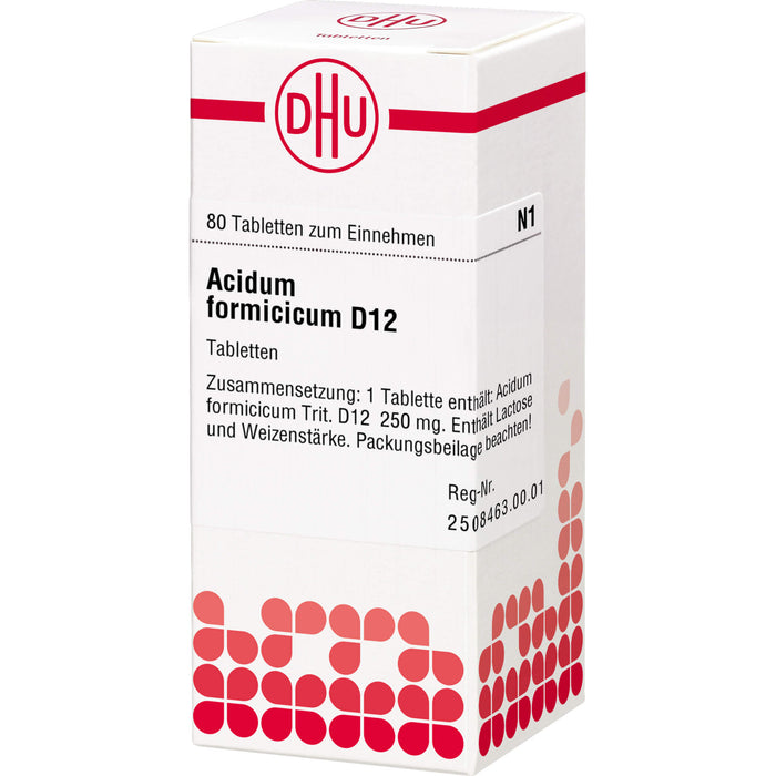 DHU Acidum formicicum D12 Tabletten, 80 pc Tablettes