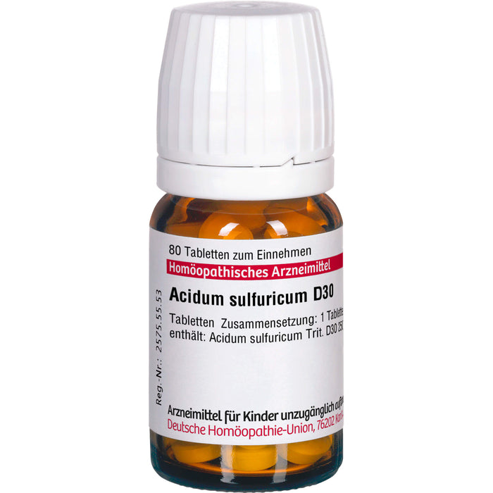 DHU Acidum sulfuricum D30 Tabletten, 80 St. Tabletten