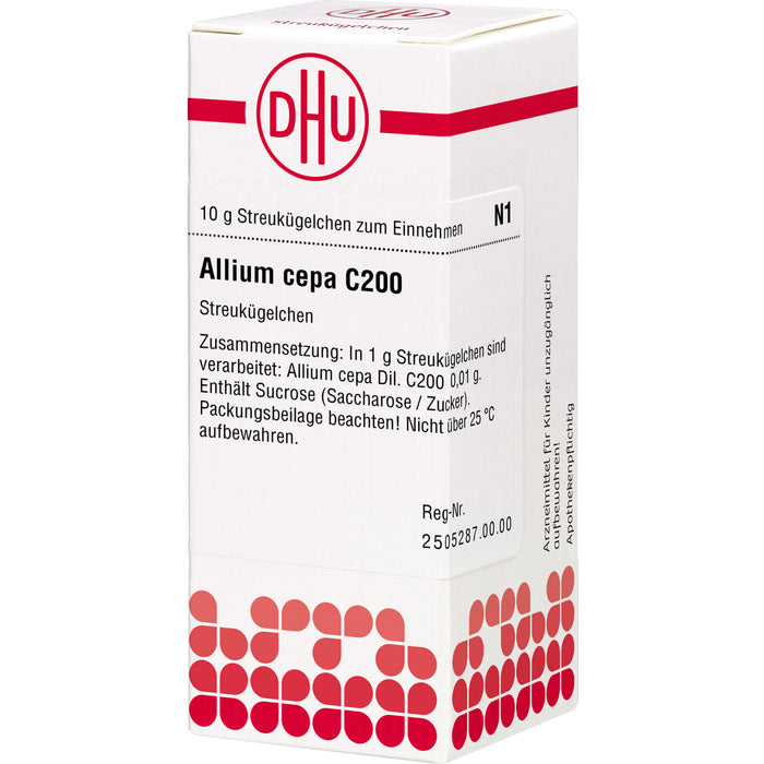 DHU Allium cepa C200 Streukügelchen, 10 g Globuli