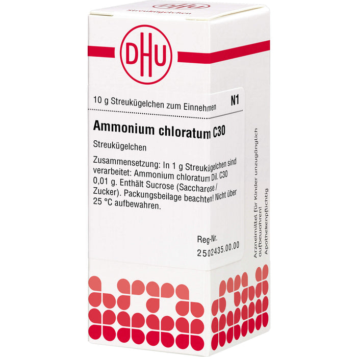 DHU Ammonium chloratum C 30 Streukügelchen, 10 g Globuli