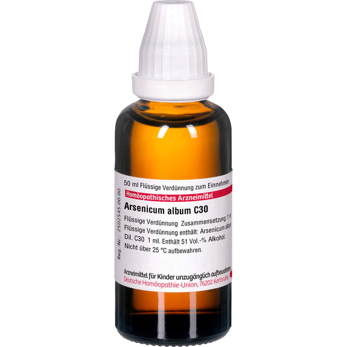 DHU Arsenicum album C30 Dilution, 50 ml Lösung