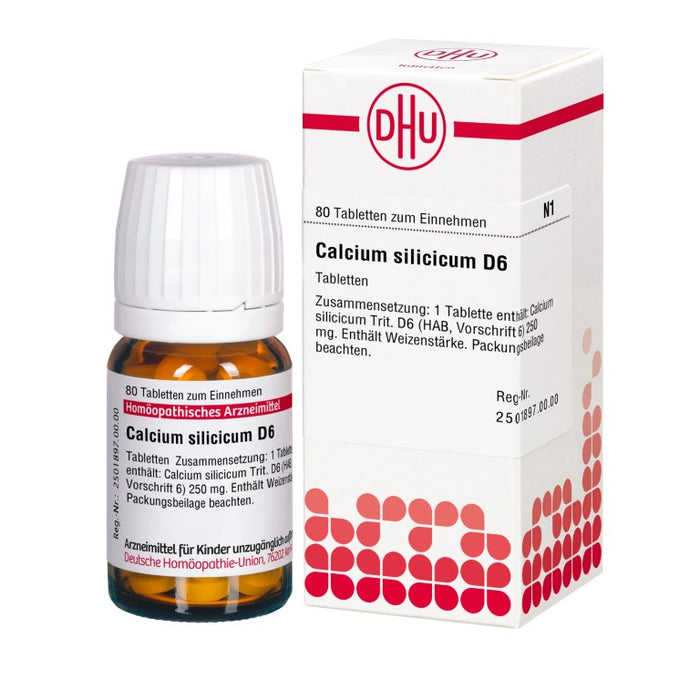 Calcium silicicum D6 DHU Tabletten, 80 St. Tabletten