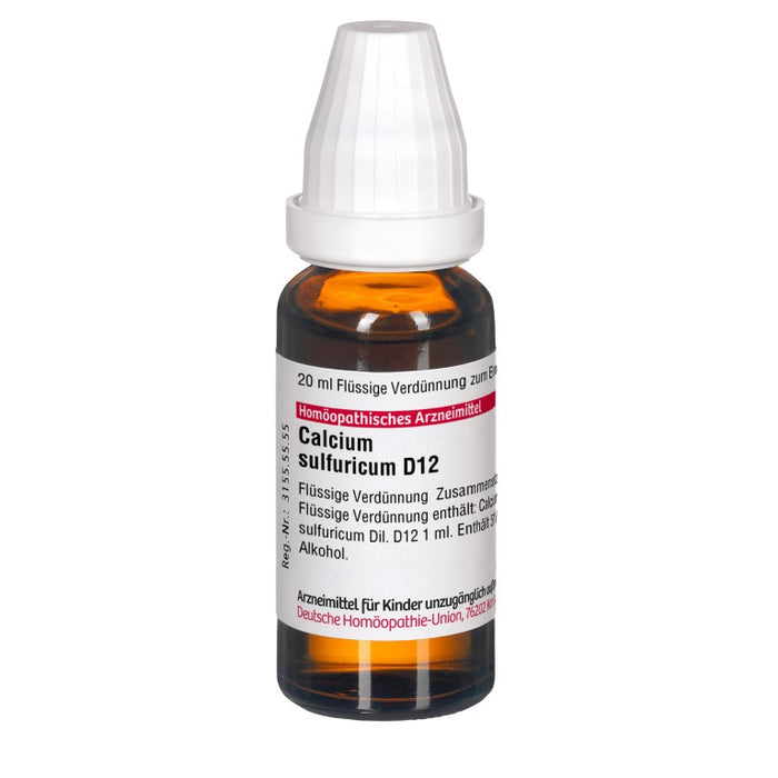 Calcium sulfuricum D12 DHU Dilution, 20 ml Lösung