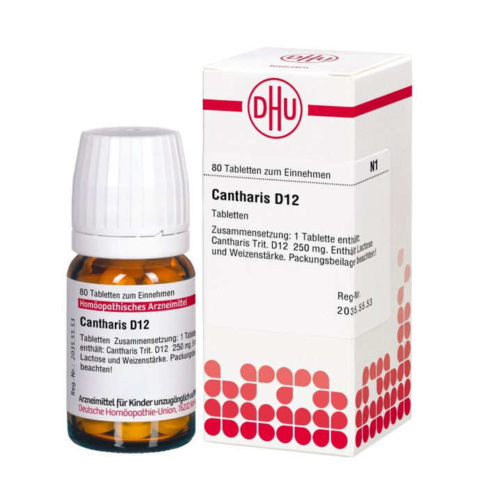 DHU Cantharis D12 Tabletten, 80 pc Tablettes