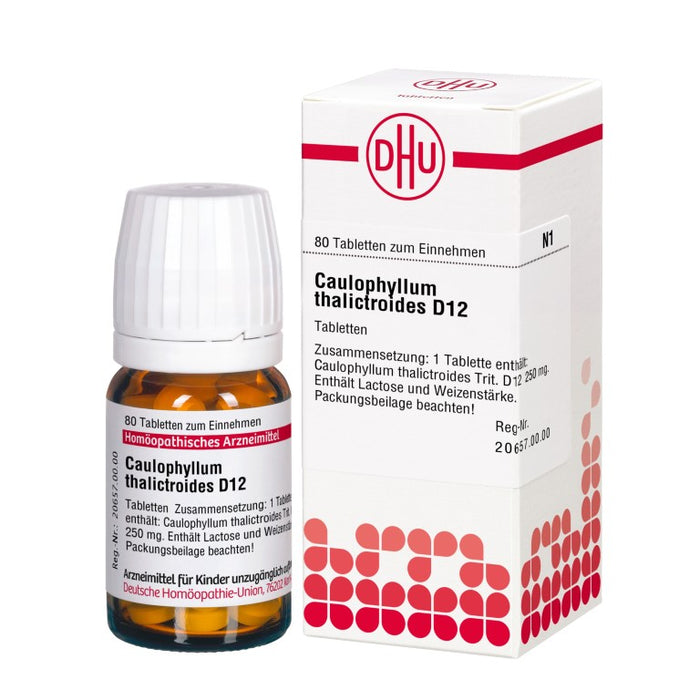 DHU Caulophyllum thalictroides D12 Tabletten, 80 St. Tabletten