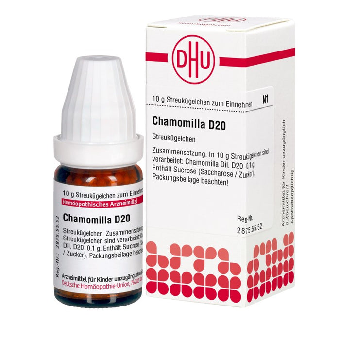 DHU Chamomilla D20 Streukügelchen, 10 g Globuli