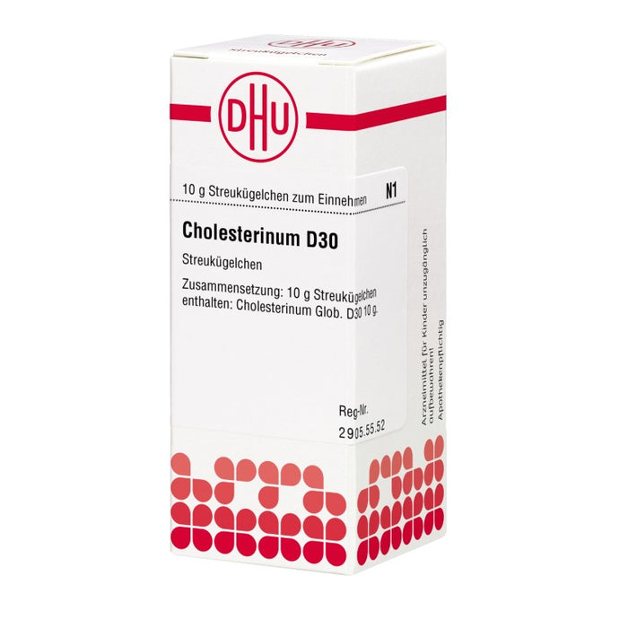 Cholesterinum D30 DHU Globuli, 10 g Globuli