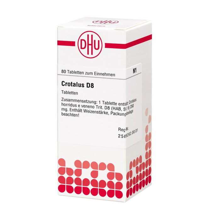 Crotalus D8 DHU Tabletten, 80 St. Tabletten