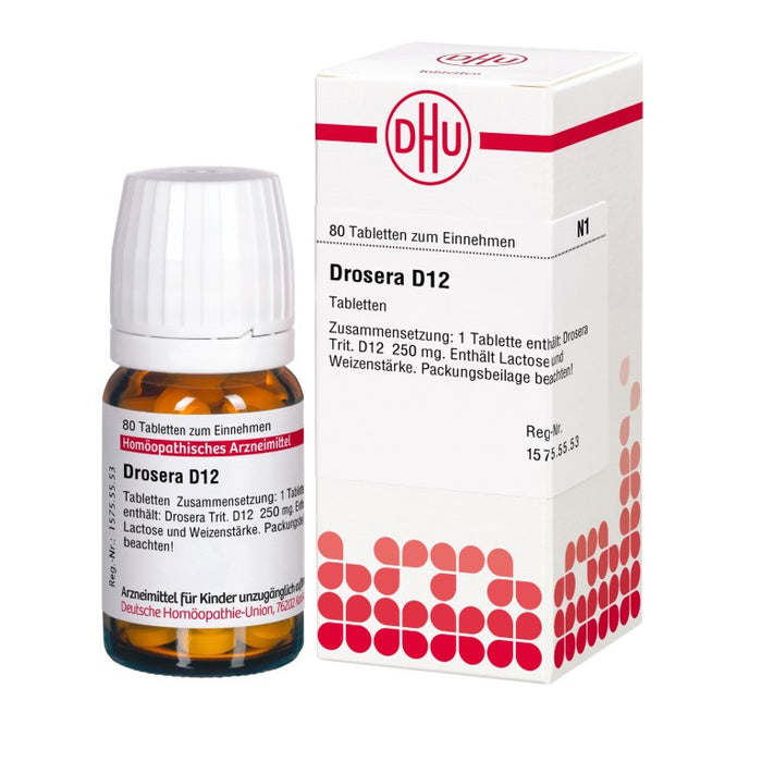 Drosera D12 DHU Tabletten, 80 St. Tabletten