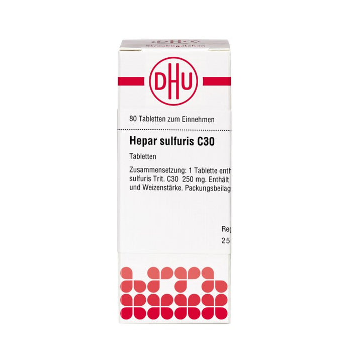 DHU Hepar sulfuris C30 Tabletten, 80 pc Tablettes