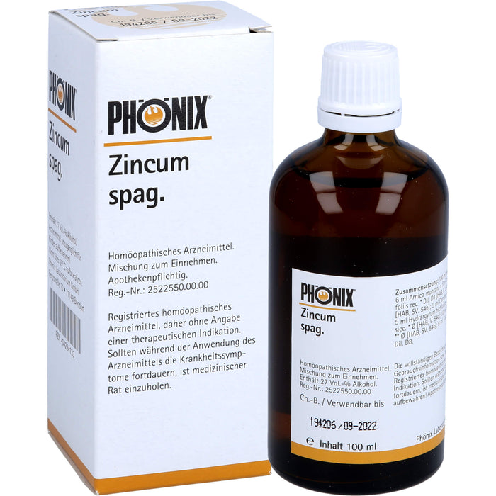 Phönix zincum spag. Tropfen, 100 ml MIS