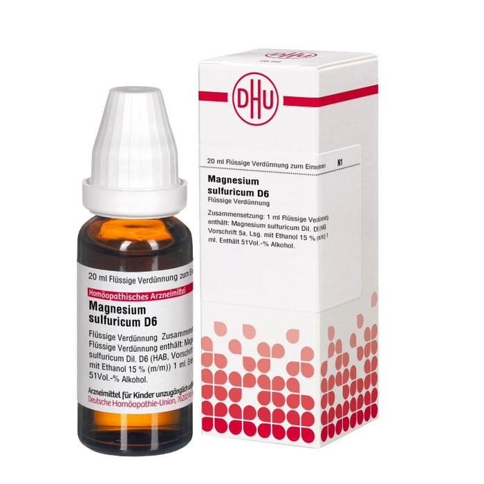 Magnesium sulfuricum D6 DHU Dilution, 20 ml Lösung