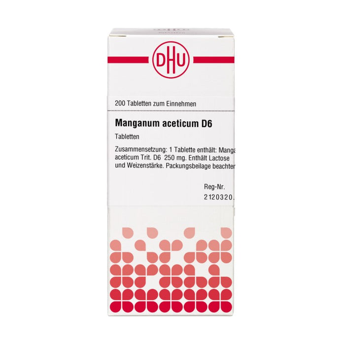 Manganum aceticum D6 DHU Tabletten, 200 St. Tabletten