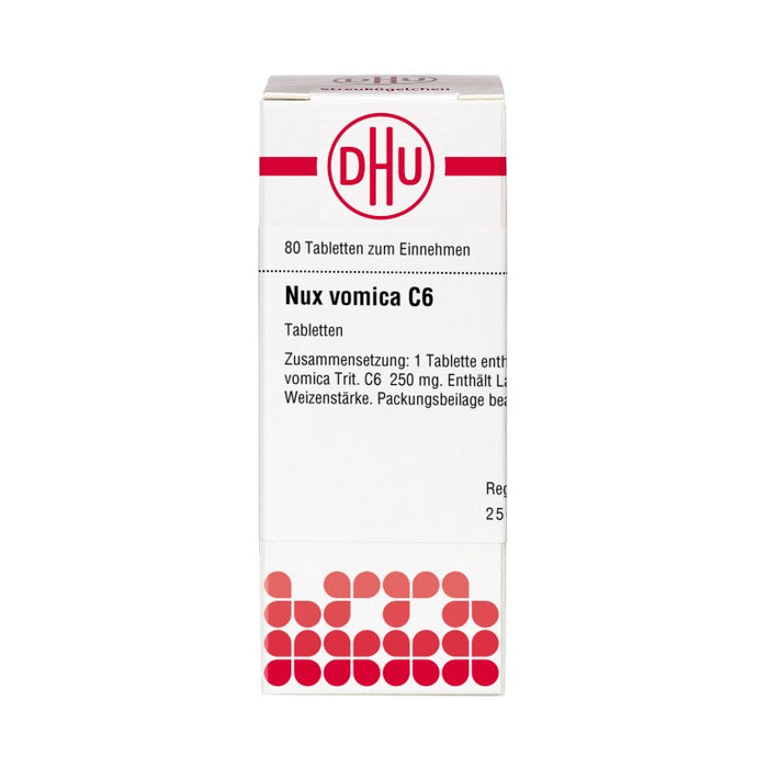 DHU Nux vomica C6 Tabletten, 80 St. Tabletten