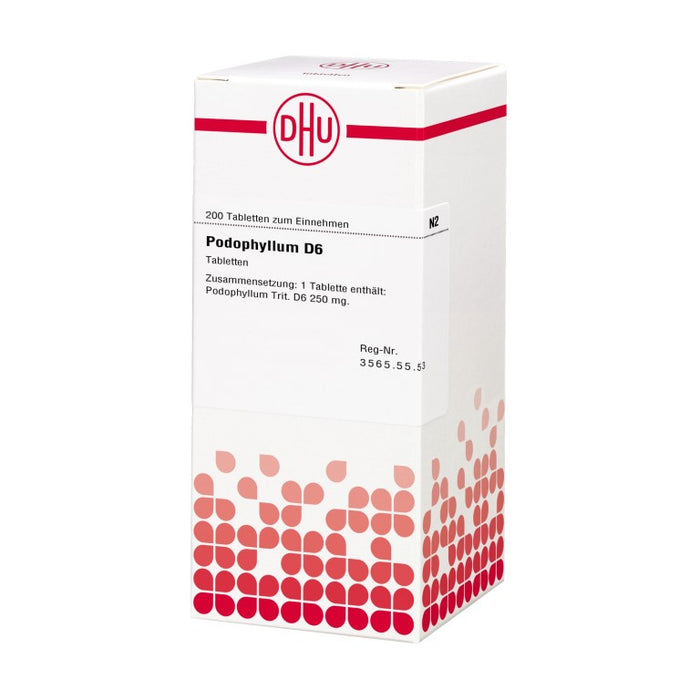 DHU Podophyllum D6 Tabletten, 200 St. Tabletten