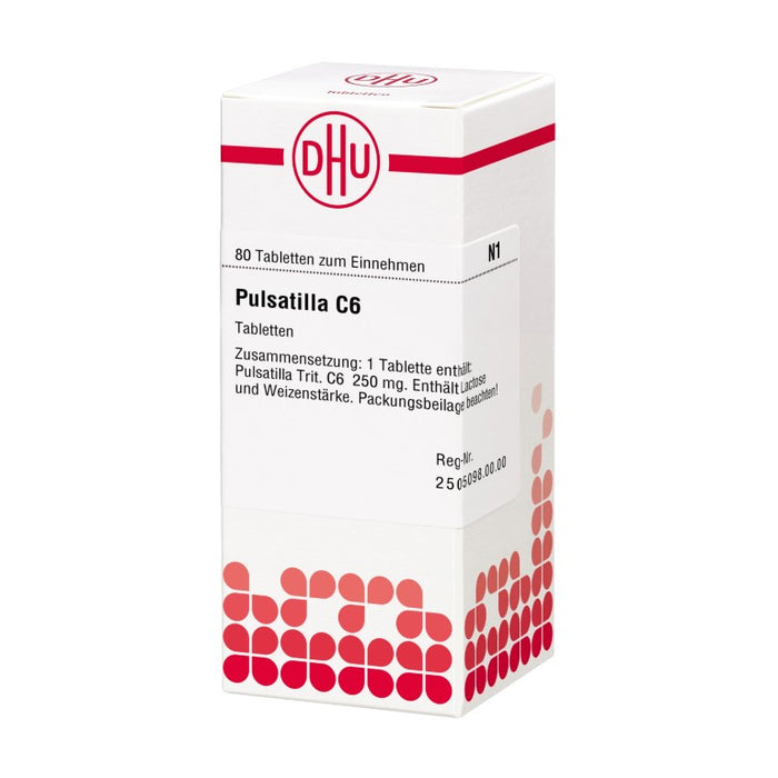 DHU Pulsatilla C6 Tabletten, 80 St. Tabletten