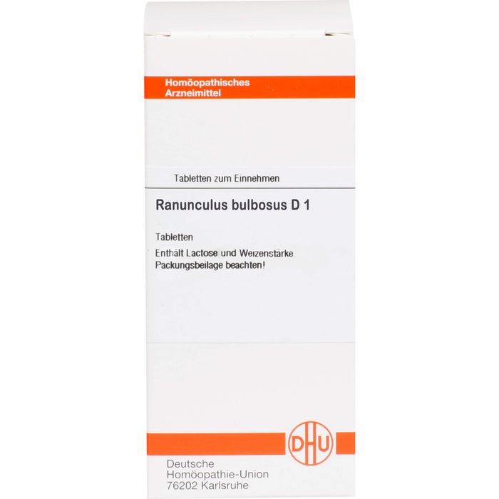 Ranunculus bulbosus D1 DHU Tabletten, 80 St. Tabletten