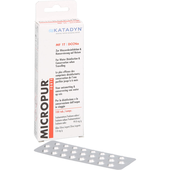 Micopur Forte MF 1T Tabletten zur Wasserdesinfektion, 100 St. Tabletten