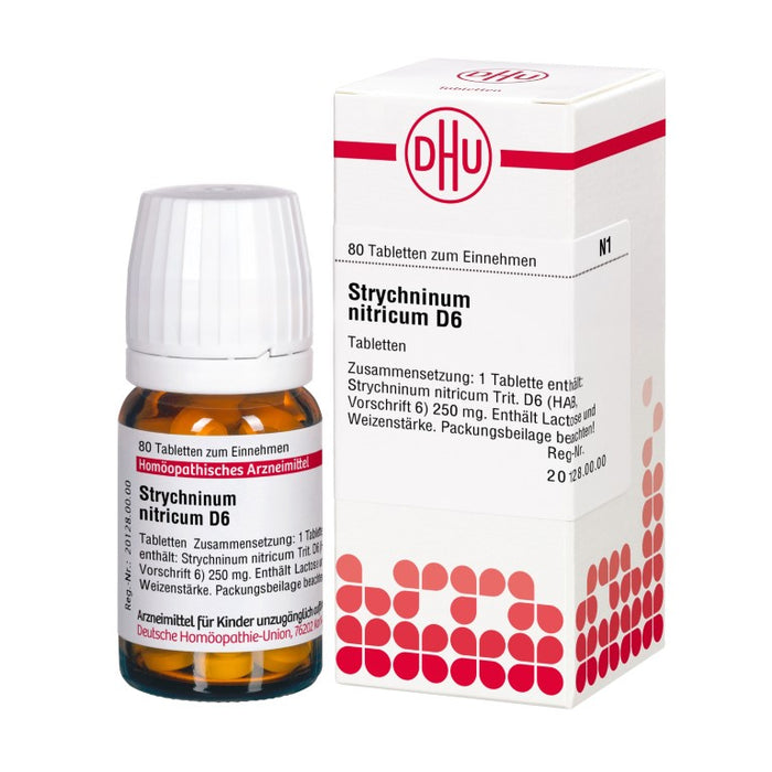 DHU Strychninum nitricum D6 Tabletten, 80 pc Tablettes