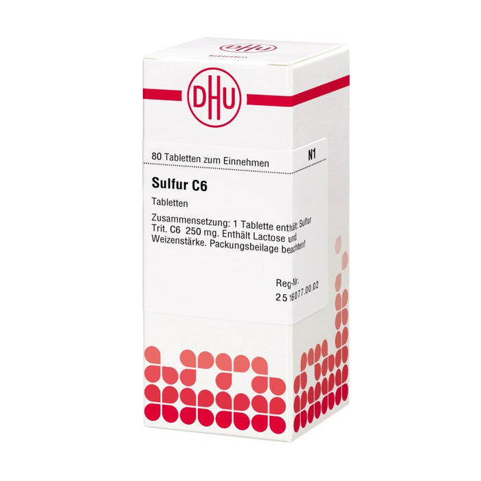 DHU Sulfur C6 Tabletten, 80 pc Tablettes