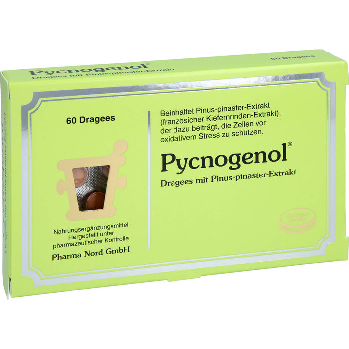 Pycnogenol Dragees trägt dazu bei, die Zellen vor oxidativem Stress zu schützen, 60 pcs. Tablets