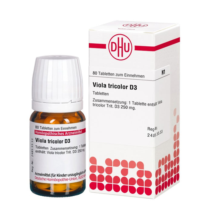 Viola tricolor D3 DHU Tabletten, 80 St. Tabletten