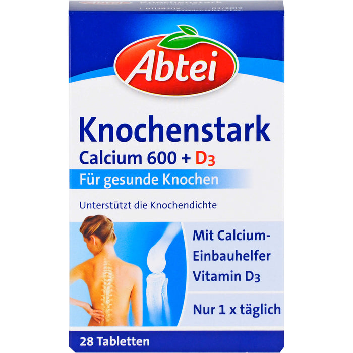 Abtei Knochenstark Calcium 600 + D3 Tabletten, 28 pcs. Tablets