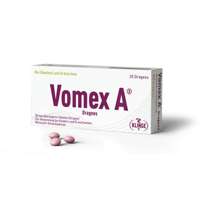 Vomex A Dragees, 20 pcs. Tablets