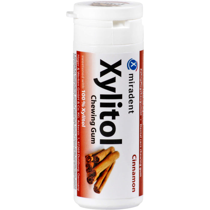 MIRADENT XYLITOL GUM ZIMT, 30 St. Kaugummi