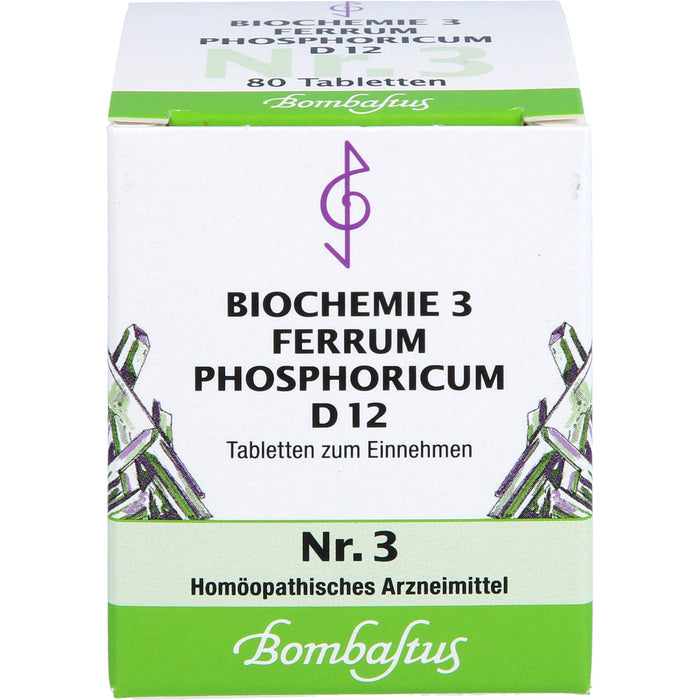 Biochemie 3 Ferrum phosphoricum Bombastus D12 Tbl., 80 St TAB