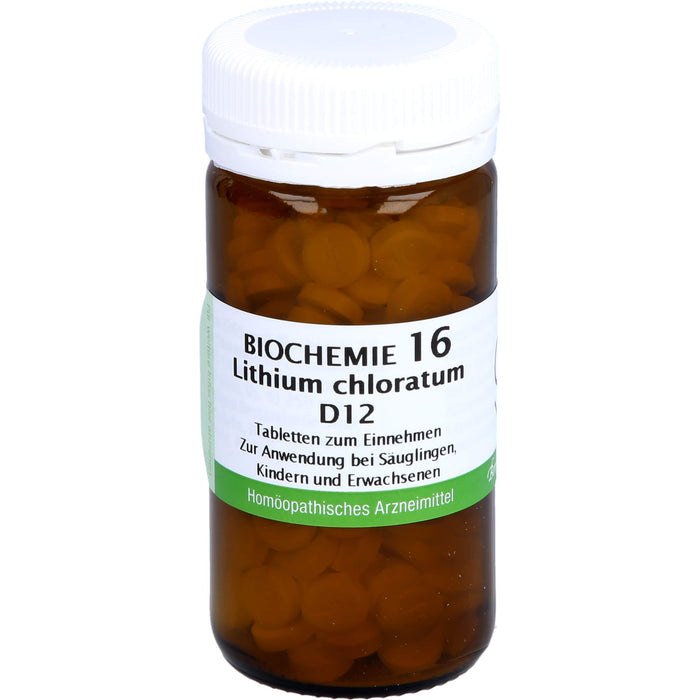 Bombastus Biochemie 16 Lithium chloratum D12 Tabletten, 200 pc Tablettes