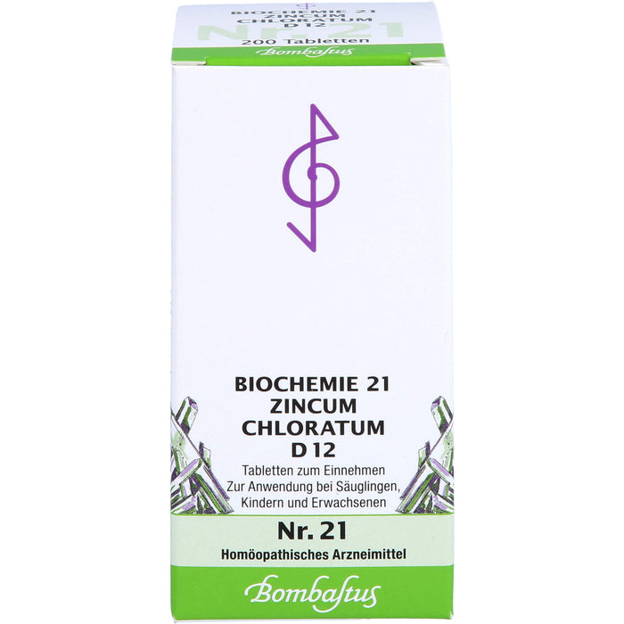 Biochemie 21 Zincum chloratum Bombastus D12 Tbl., 200 St TAB