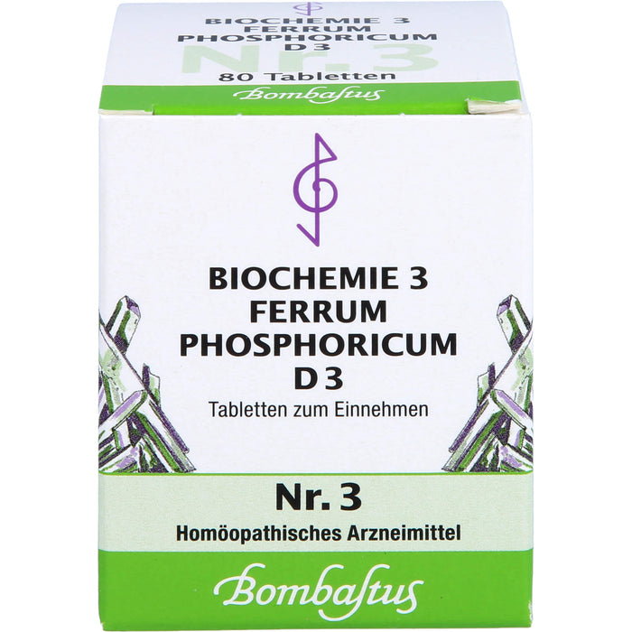 Biochemie 3 Ferrum phosphoricum Bombastus D3 Tbl., 80 St TAB