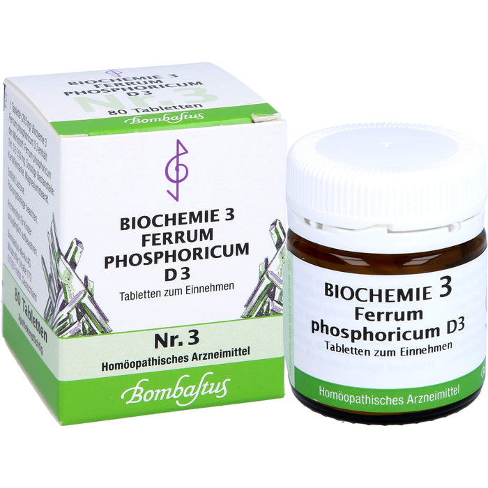 Biochemie 3 Ferrum phosphoricum Bombastus D3 Tbl., 80 St TAB