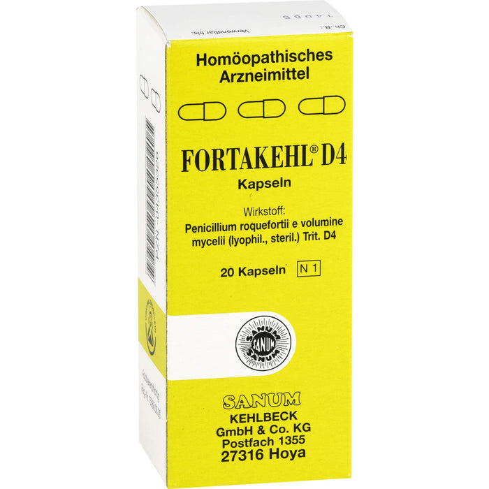 SANUM-KEHLBECK FORTAKEHL D4 Kapseln, 20 pcs. Capsules