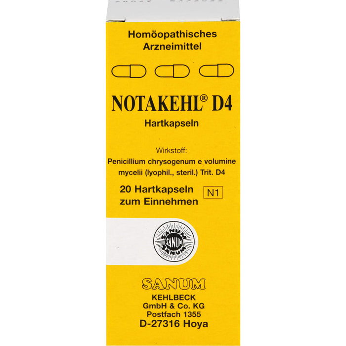 Notakehl D4 Kapseln, 20 pcs. Capsules