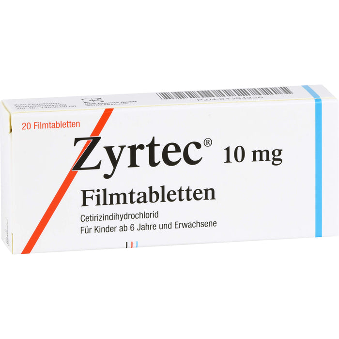 Zyrtec 10 mg Filmtabletten, 20 St. Tabletten