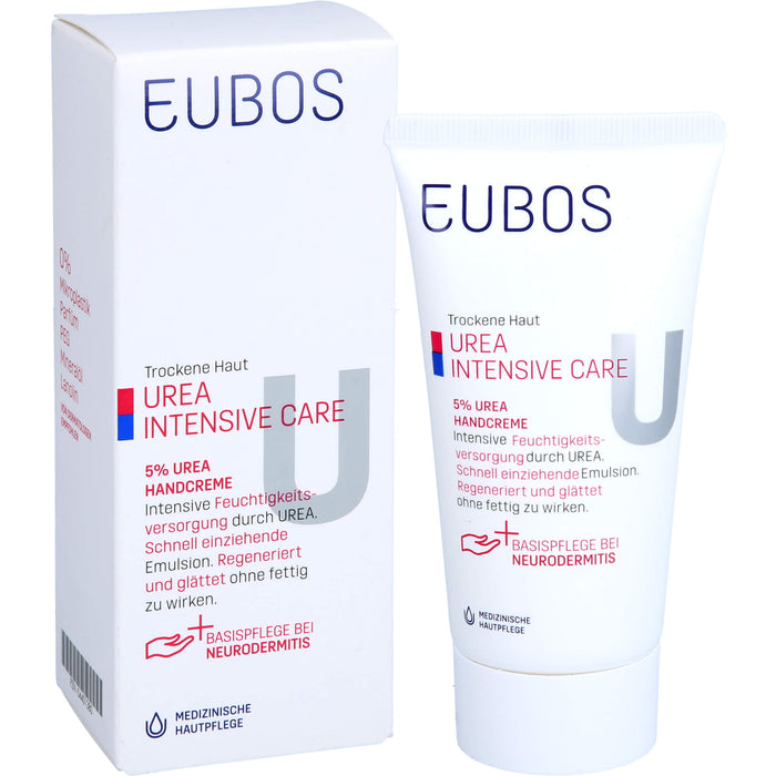 EUBOS Trockene Haut Urea 5% Handcreme, 75 ml Crème