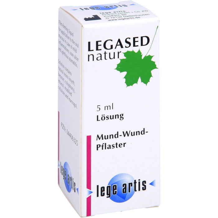 LEGASED natur Lösung bei entzündeter Mundschleimhaut., 5 ml Solution