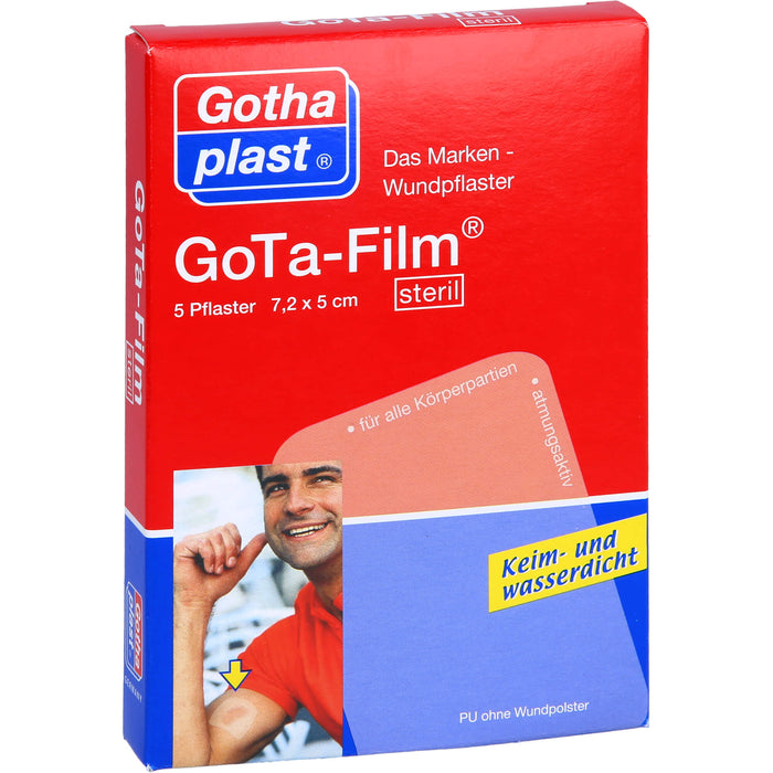 GoTa-Film sterile Pflaster 7,2 cm x 5 cm, 5 pc Pansement