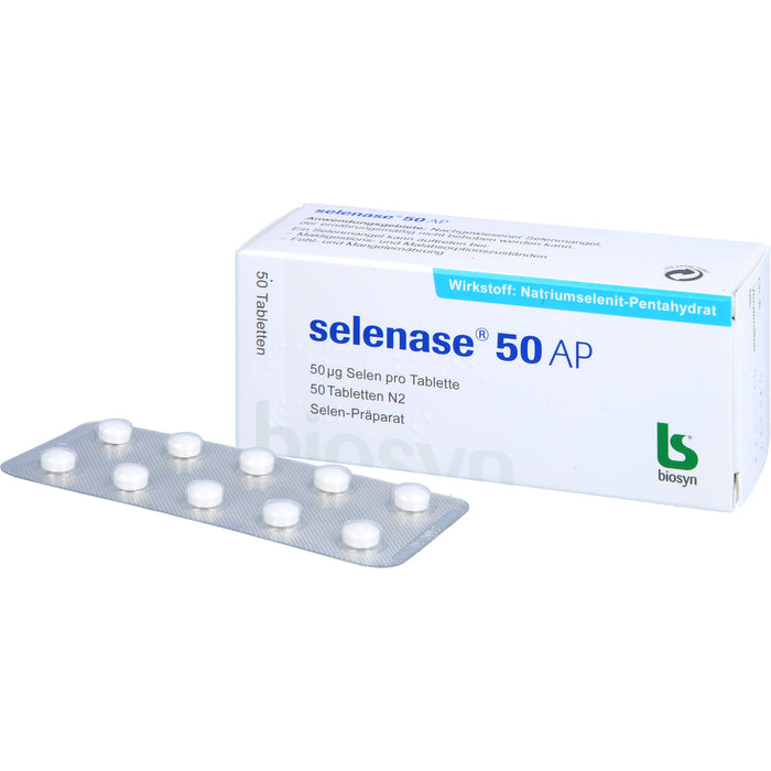 selenase 50 AP Tabletten bei nachgewiesenem Selenmangel, 50 pc Tablettes