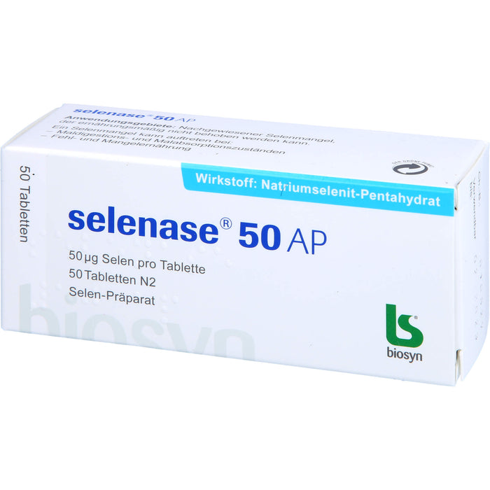 selenase 50 AP Tabletten bei nachgewiesenem Selenmangel, 50 pcs. Tablets