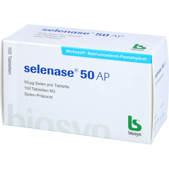 selenase 50 AP Tabletten bei nachgewiesenem Selenmangel, 100 pc Tablettes