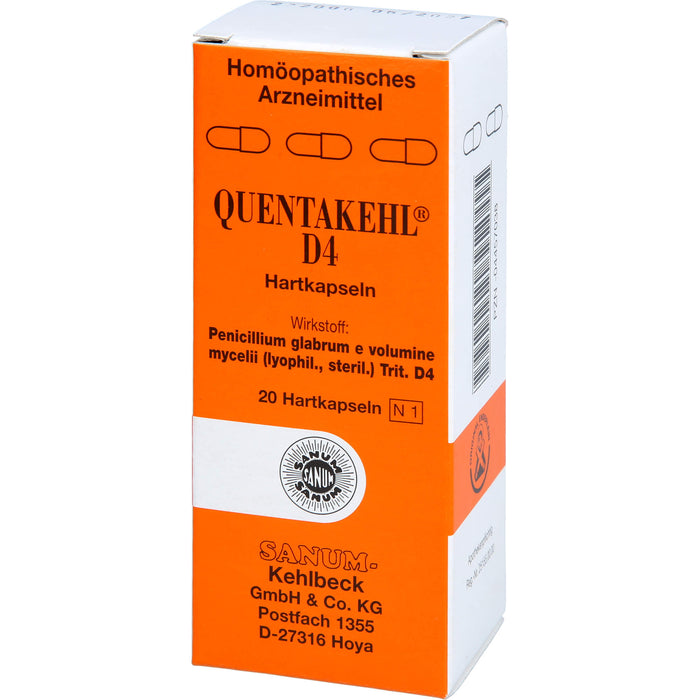 QUENTAKEHL D4 Hartkapseln zum Einnehmen, 20 pcs. Capsules