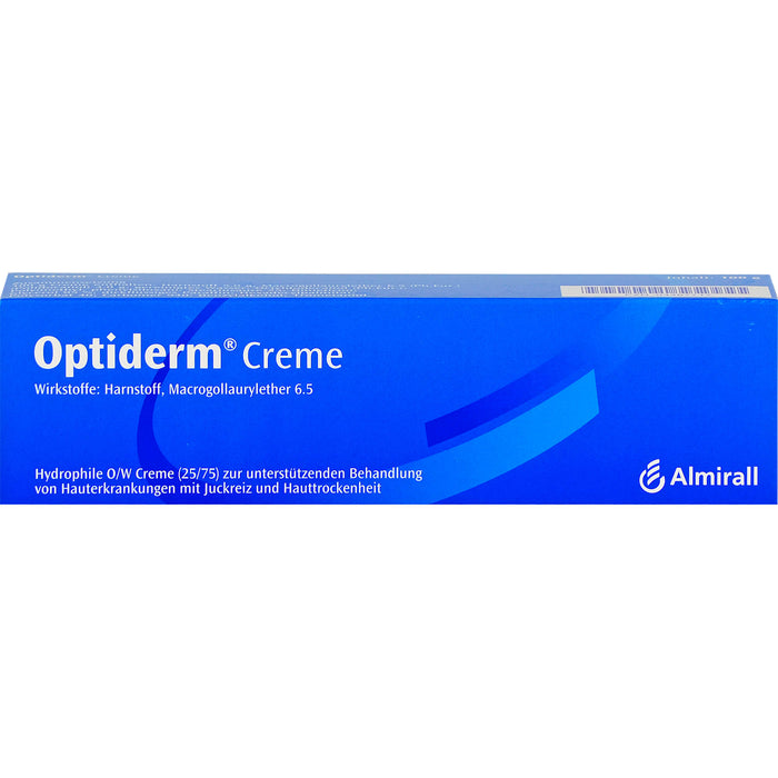 Optiderm Creme bei Hauterkrankungen mit Juckreiz und Hauttrockenheit, 100 g Cream