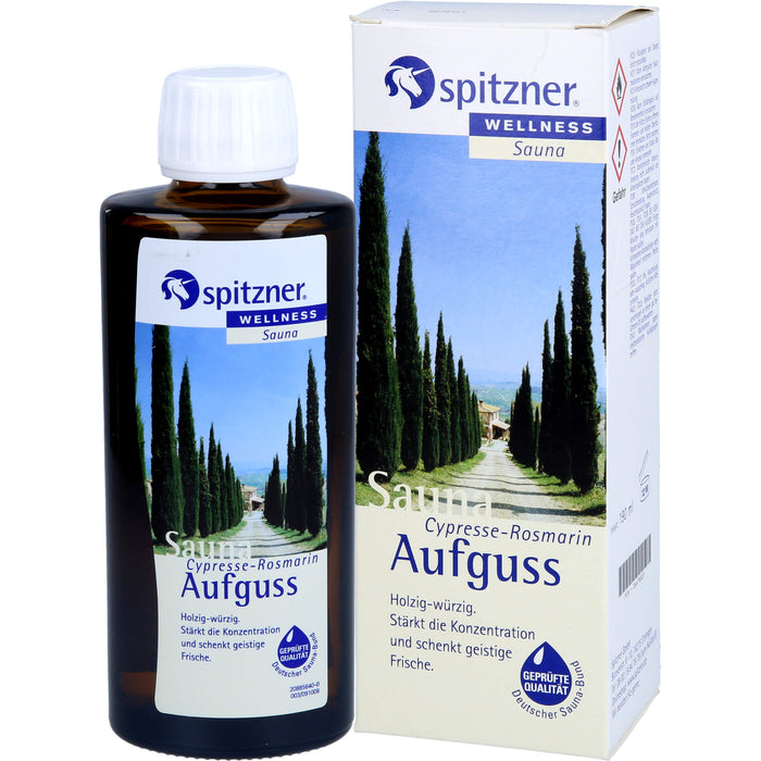 Spitzner Saunaaufguss Cypresse-Rosmarin Wellness, 190 ml KON